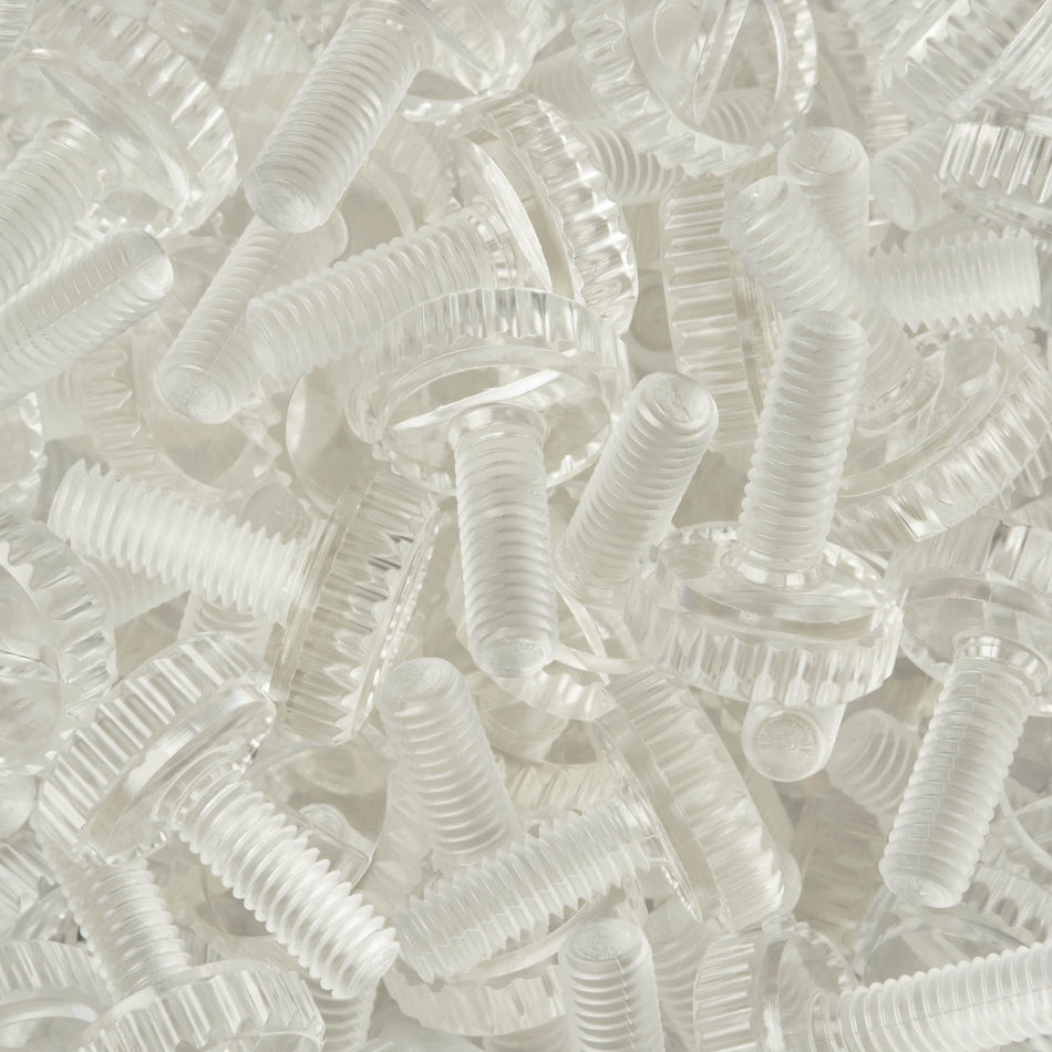 Polykarbonaatti peukaloruuvi (läpinäkyvä)