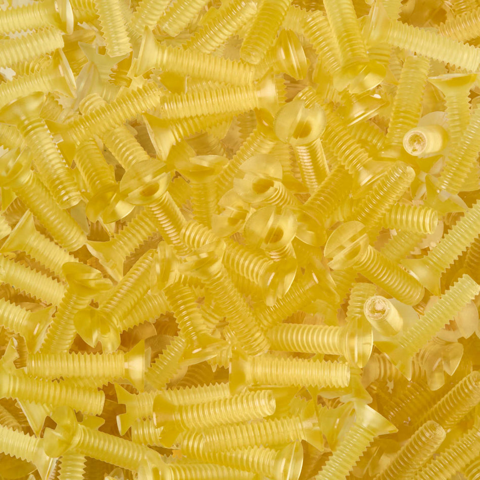 PEI Ultem Slotted Countersunk Flat Head Screw