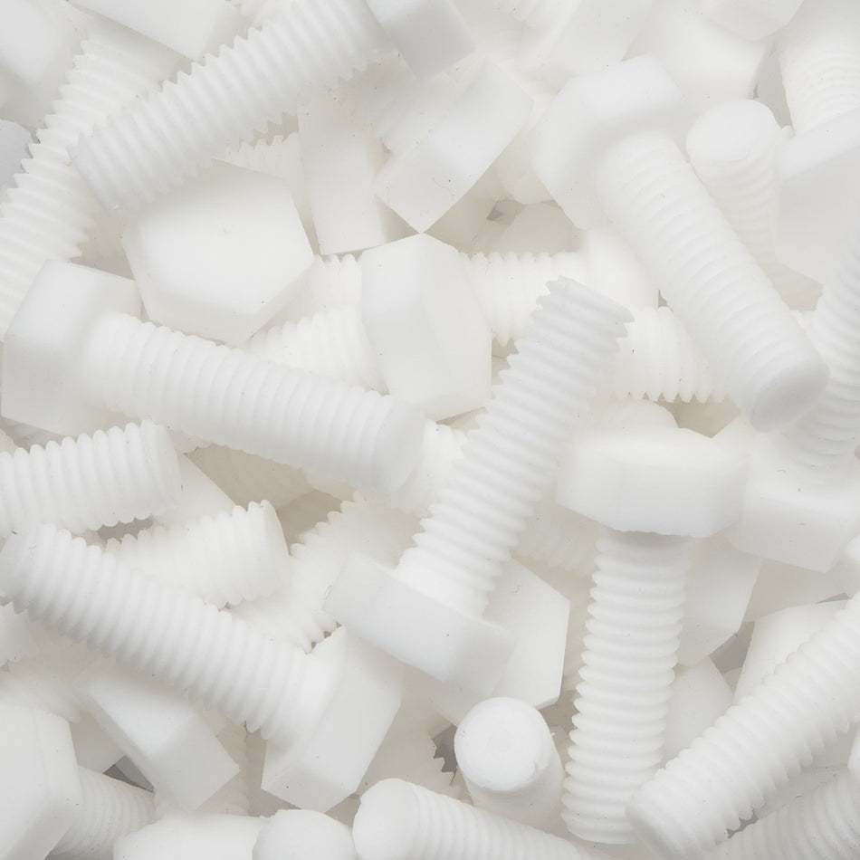PTFE-teflon kuusiokoloruuvit