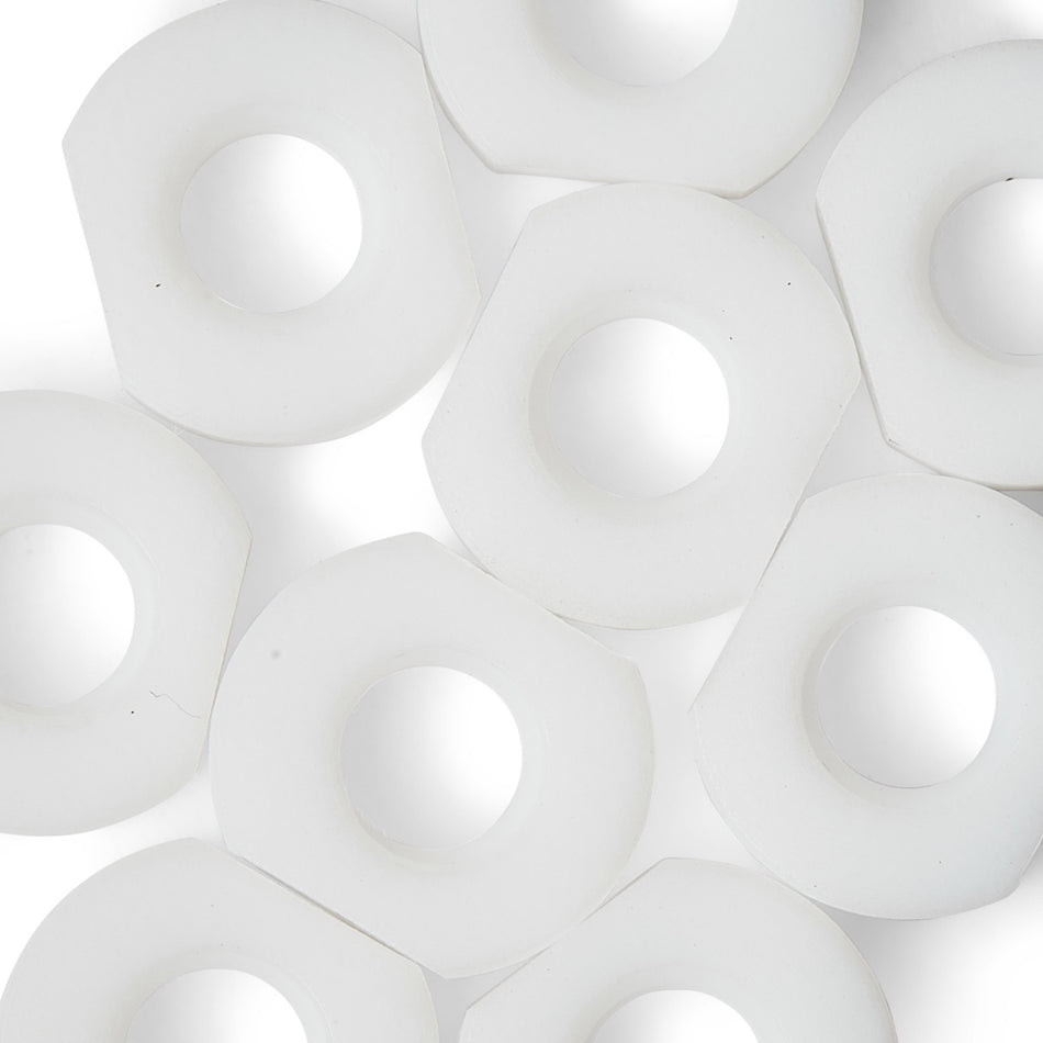 PTFE Teflon Kaksi leveyttä mutterit