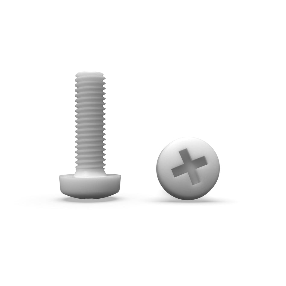 PTFE Teflon Pan Head Ruuvit - ristiin upotetut Phillips-ruuvit
