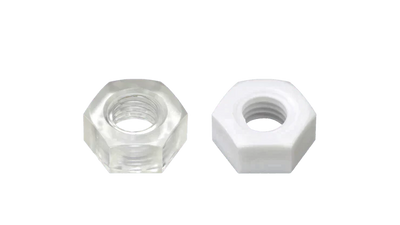 Polycarbonate Hexagon Nuts - High Performance Polymer-Plastic Fastener Components