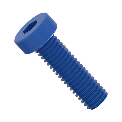 PTFE Coated Stainless Steel Low Hex Socket-Cylinder Head Cap Screws - High Performance Polymer-Plastic Fastener Components